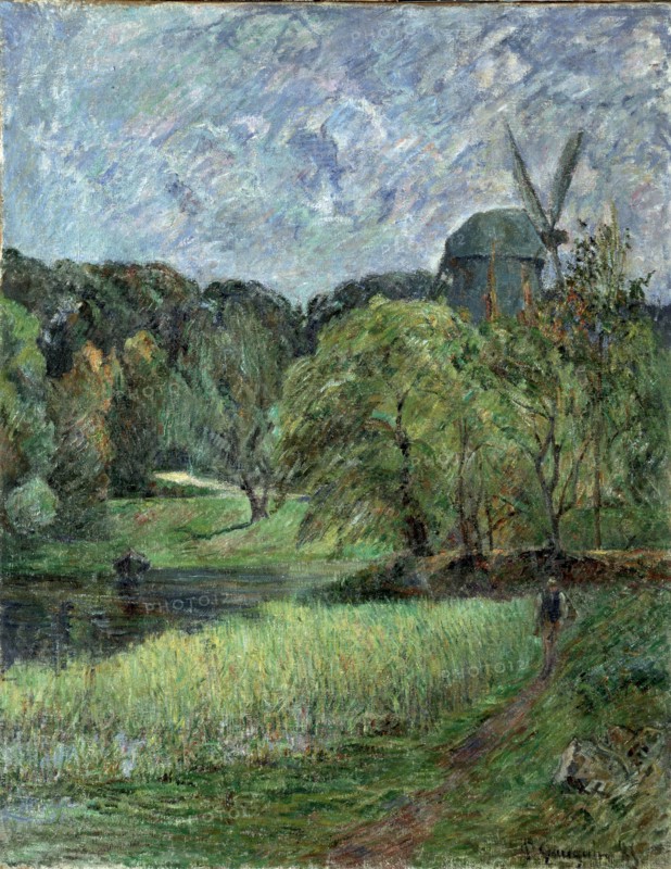 Le Moulin de la Reine dans le parc Østervold (The Queen's Mill, Østervold Park), 1885.