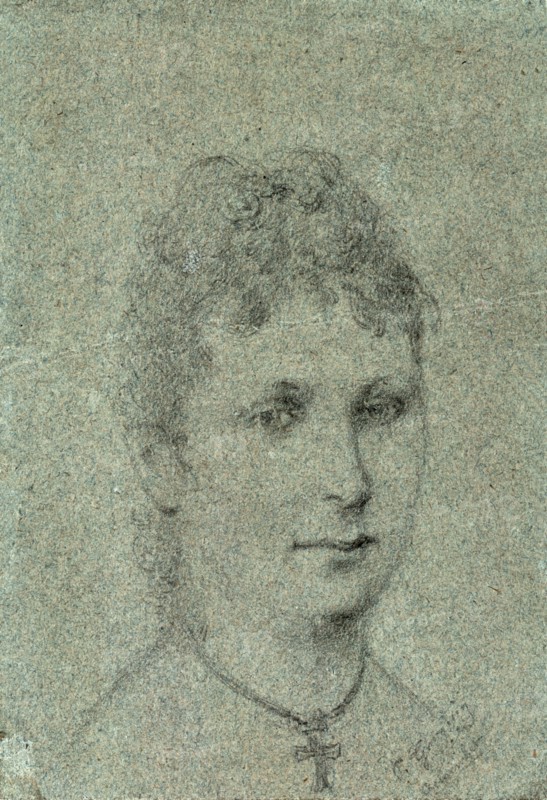 Portrait of Mette-Sophie Gad, ca 1873.