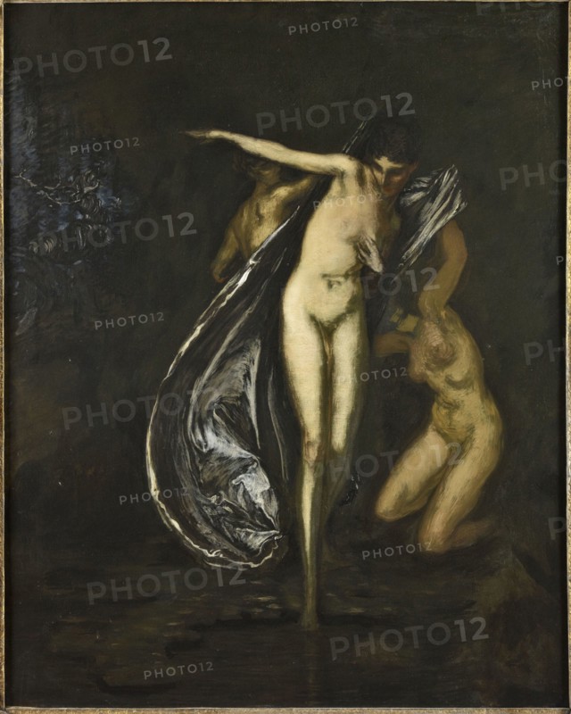 Diana and Actaeon (Artémis surprise au bain par Actéon).