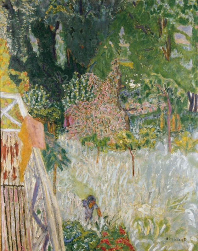 The balcony in Vernonnet, c. 1920.