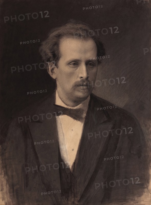 Portrait of the pianist and composer Nikolay Rubinstein (1835-1881), 1870s.