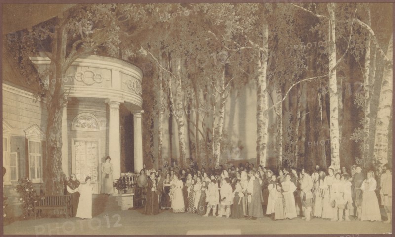 Scene from the opera Eugene Onegin by Pyotr Tchaikovsky at the Mariinsky Theatre in Saint Petersburg