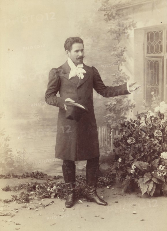 Nikolay Figner (1857-1918) as Lensky in opera Eugene Onegin by Pyotr Tchaikovsky, 1880s.