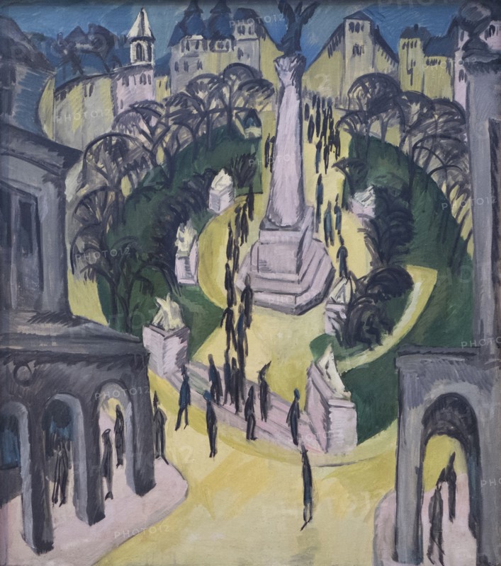 The Belle Alliance Square in Berlin, 1914.