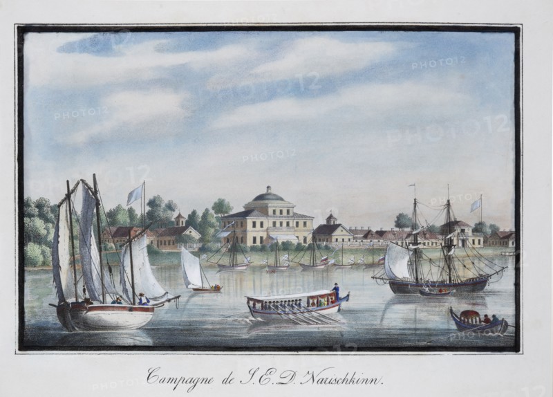 The Dacha of Dmitry Lvovich Naryshkin at the Kamenny Island in Saint Petersburg, 1824.