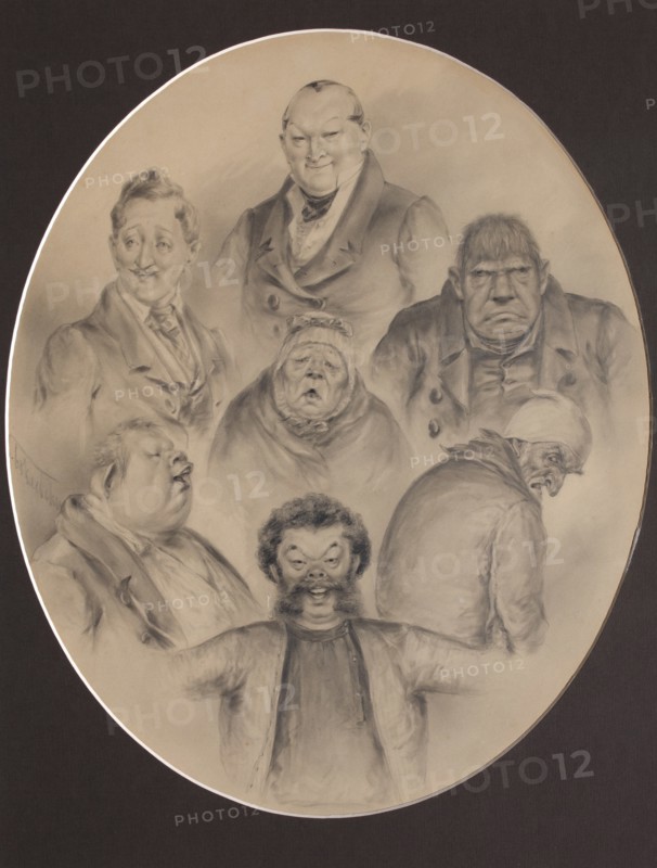 Illustration for the poem The Dead Souls by N. Gogol, 1894.