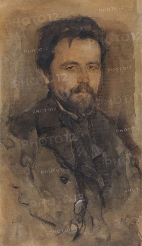 Portrait of the author Anton Chekhov (1860-1904), 1902.