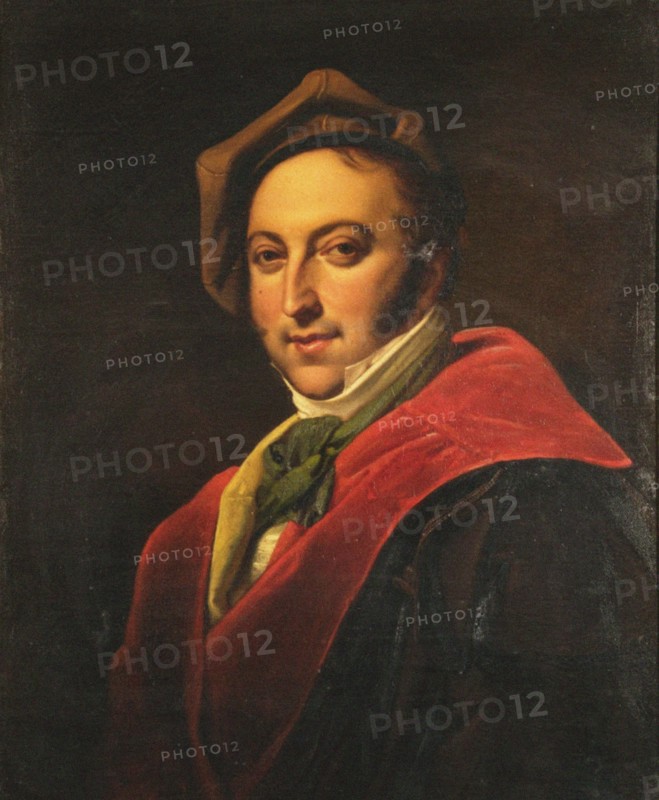 Portrait of the composer Gioachino Antonio Rossini (1792-1868). Creator: Anonymous.