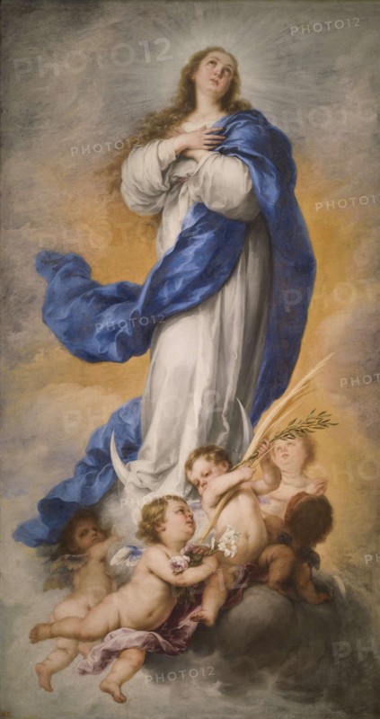 The Immaculate Conception of the Virgin, 1670s. Creator: Murillo, Bartolomé Estebàn (1617-1682).