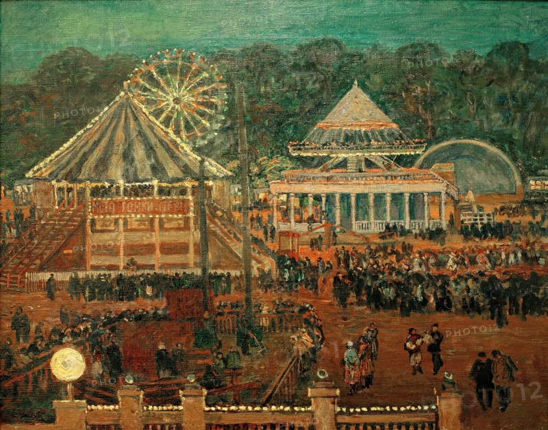 Gorky Central Park of Culture and Leisure, 1933. Creator: Vogeler, Heinrich (1872-1942).