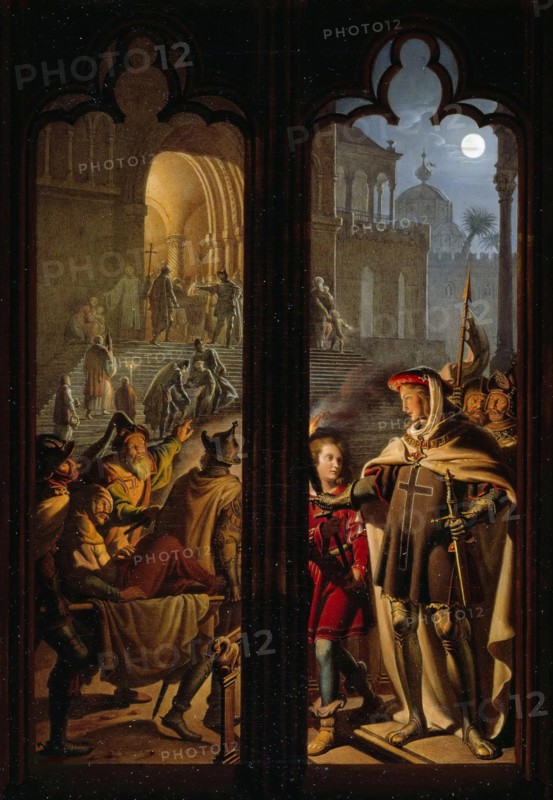 Teutonic Knights as orderlies in Jerusalem, 1824. Creator: Kolbe, Karl Wilhelm, the Younger (1781-1853).