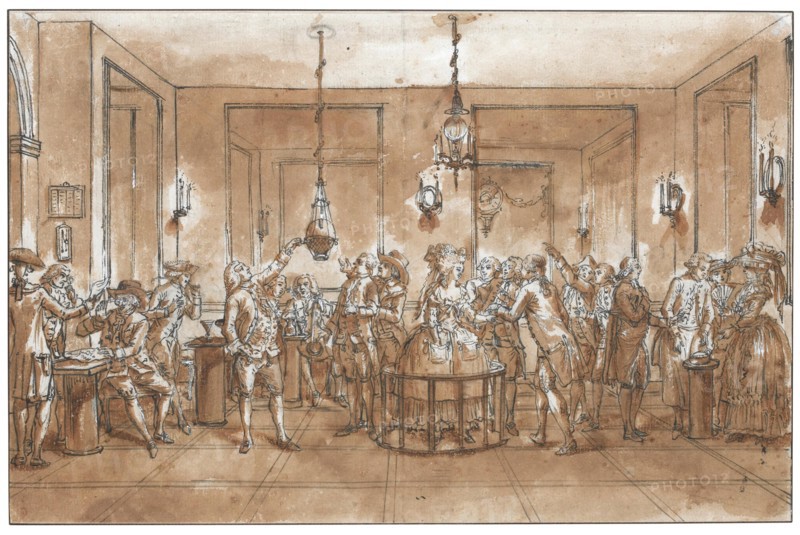A Magnetic Experiment. Creator: Desrais, Claude Louis (1746-1816).