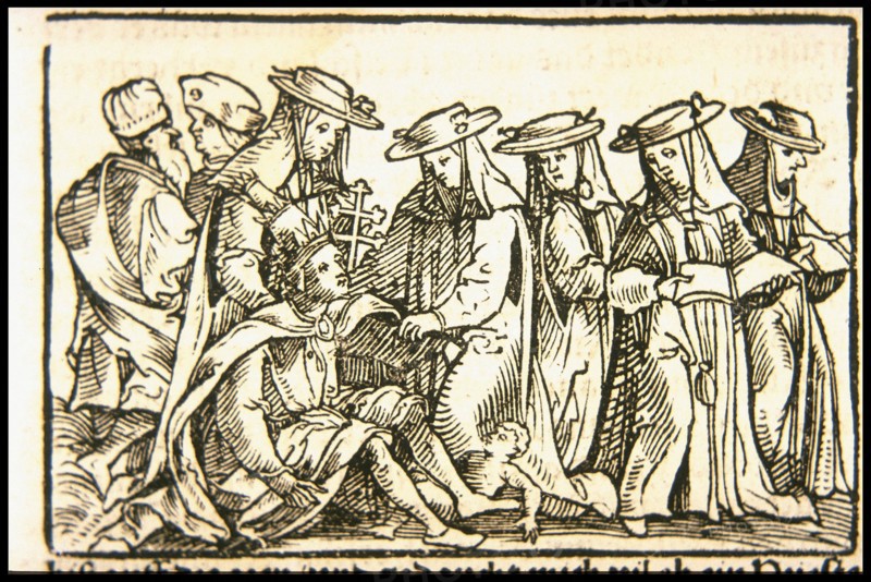 Pope Joan, ca 1545. Creator: Burgkmair, Hans, the Elder (1473-1531).