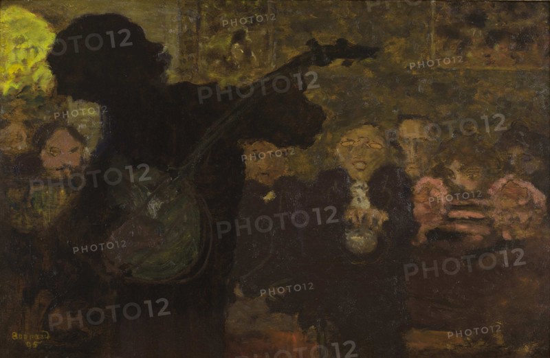 The Banjo Player, 1895. Creator: Bonnard, Pierre (1867-1947).