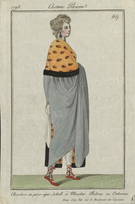 Costume parisien, 1798. Creator: Anonymous.