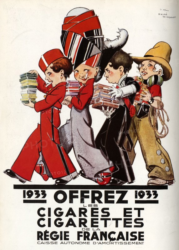 Cigarettes de la re?gie Franc?aise, 1932. Creator: Vincent, René (1879-1936).