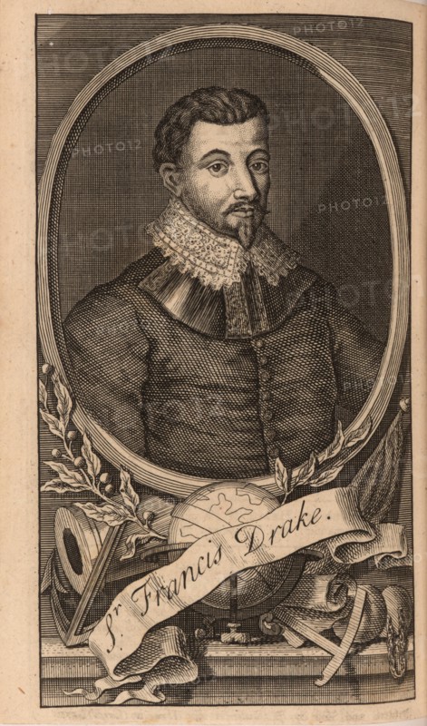 Portrait of Sir Francis Drake, 1741. Creator: Anonymous.