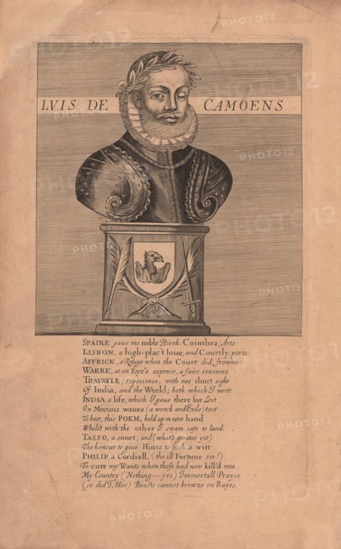 Portrait of the poet Luís Vaz de Camões (c.1524-1580), 1655. Creator: Anonymous.
