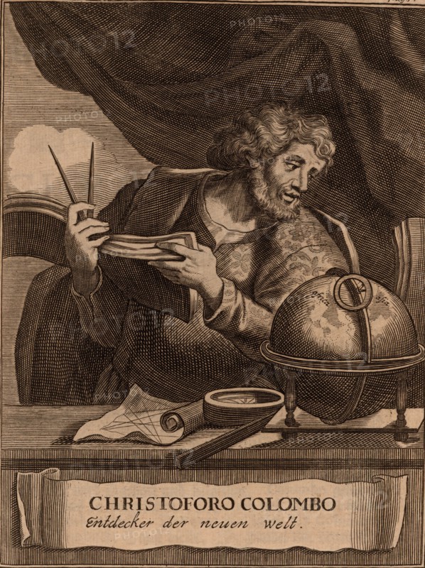 Portrait of Christopher Columbus, 1681. Creator: Anonymous.