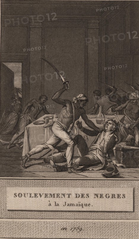 Uprising of the black slaves in Jamaica in 1760, 1800. Creator: David, François-Anne (1741-1824).