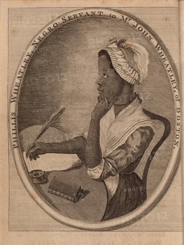 Portrait of the poet Phillis Wheatley (c.1753-1784), 1773. Creator: Anonymous.