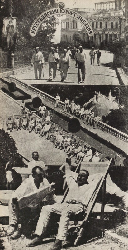 The health recovery of the workers. Illustration from USSR Builds Socialism, 1933. Creator: Lissitzky, El (1890-1941).