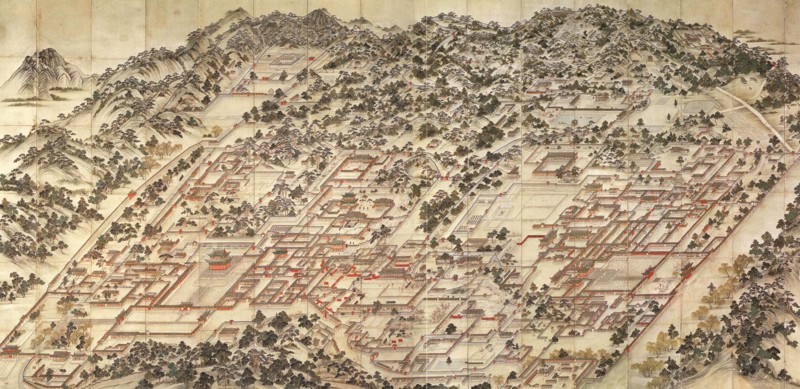 Donggwoldo (Painting of Eastern Palaces), c.1830. Creator: Anonymous.