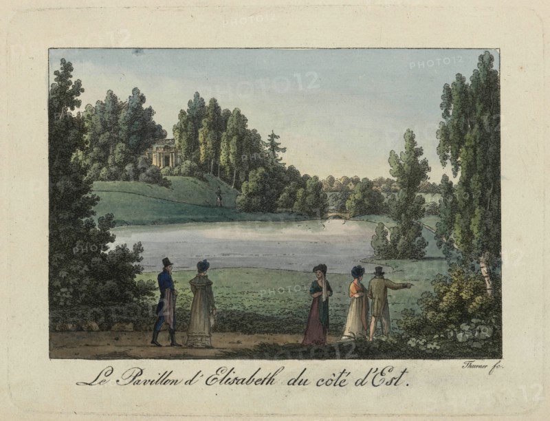 The Elizabeth Pavilion in Pavlovsk Park, 1810s. Creator: Thurner (active first quarter of the 19th century).