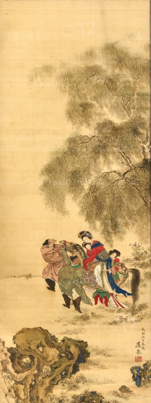 Yang Guifei Mounting a Horse, Mid of the 19th century.