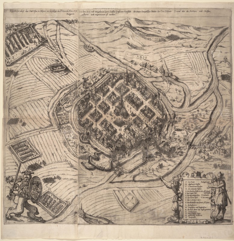 The Siege of Pilsen by Ernst von Mansfeld on 21 November 1618, c1620.