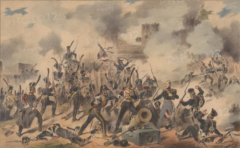 The Polish army removes the enemy entrenchments, 1835.