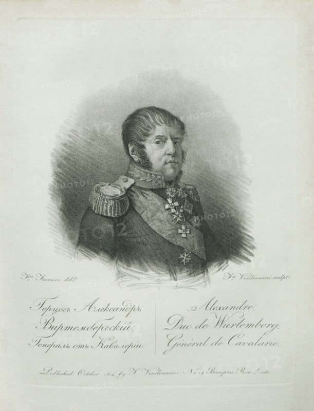 Duke Alexander of Württemberg (1771-1833), 1813.