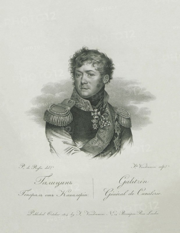 Portrait of Prince Dmitriy Vladimirovich Golitsyn (1771-1844), 1813.