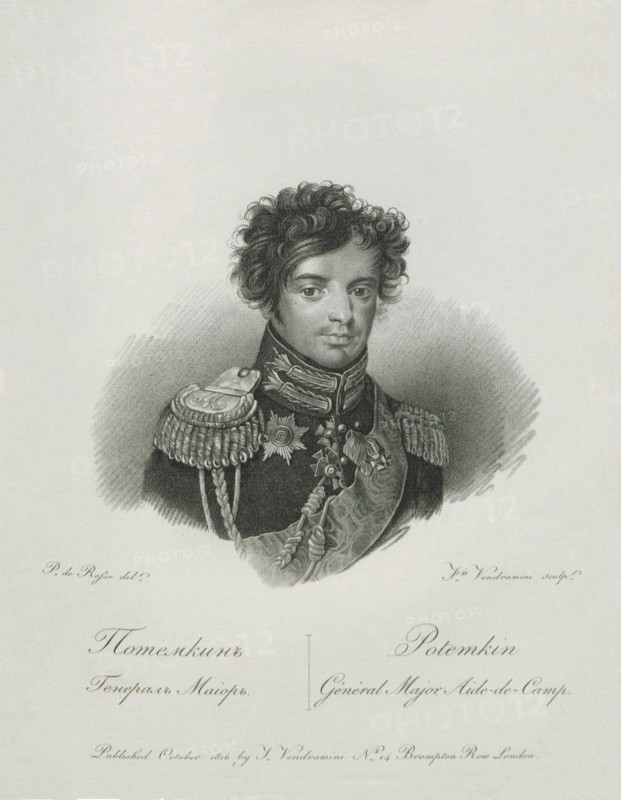 Portrait of Yakov Alexeevich Potyomkin (1781-1831), 1813.