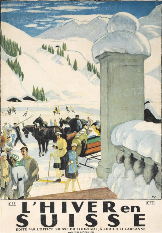 L'Hiver en Suisse, 1921.