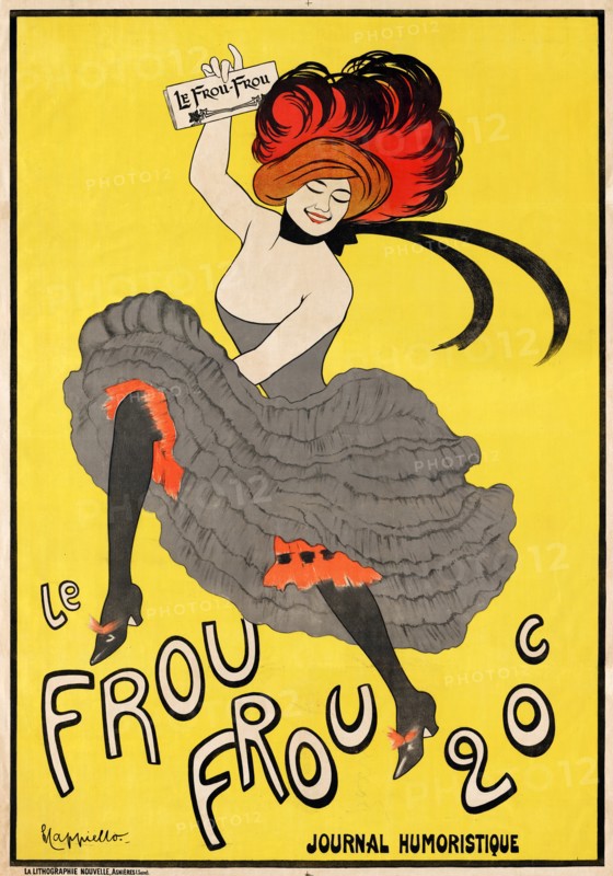 Cappiello, affiche pour le journal "Frou-Frou", 1899