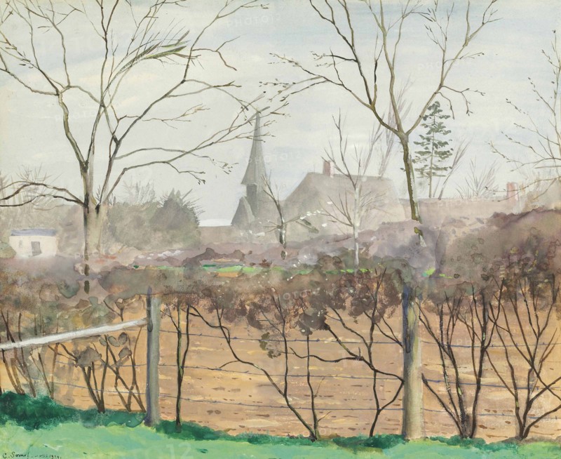 Spring landscape at Grandvilliers, 1929.