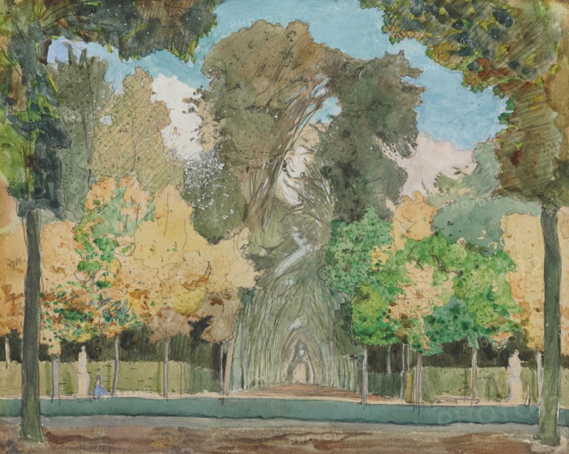 Autumn in the park at Versailles, 1898.