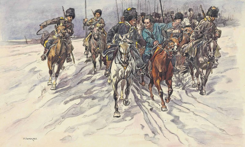 The Russo-Japanese War: a detachment of Baikal Cossacks, 1904.