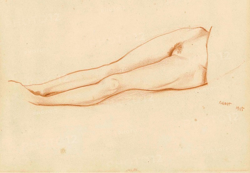 Lower torso of Ida Rubinstein (1883-1960), 1915.