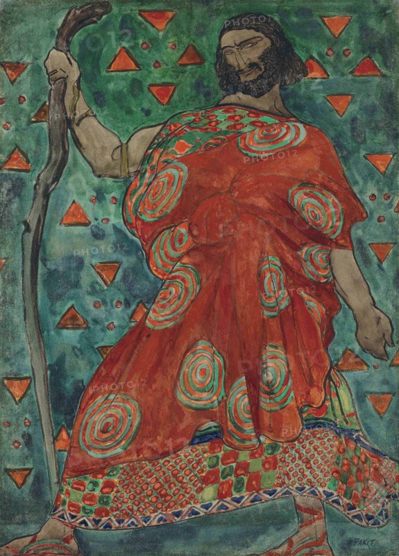 Costume design for the tragedy Antigone after Sophocles, ca 1904-1906.