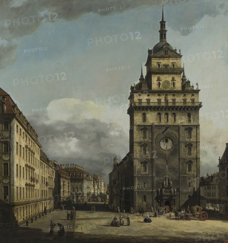 The Dresden Kreuzkirche (Church of the Cross), ca 1751-1753.