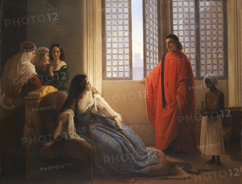Caterina Cornaro Receives News of Deposition of Queen of Cyprus, ca 1857.