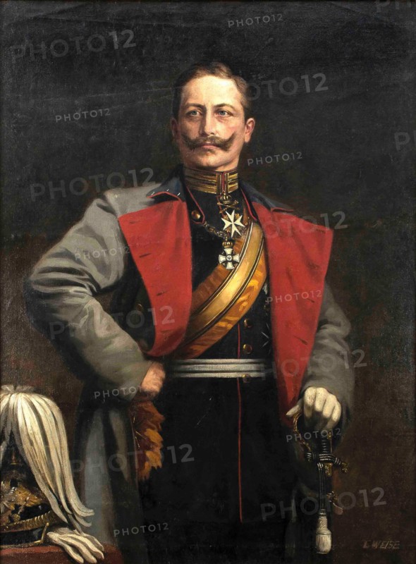 Portrait of German Emperor Wilhelm II (1859-1941), King of Prussia, 1900s-1910s.