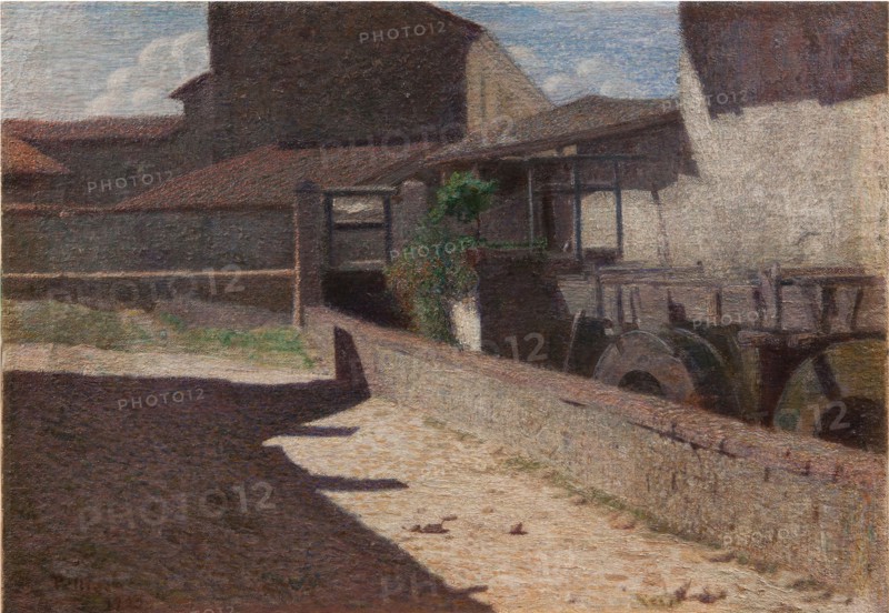 Old mill in Volpedo, 1903.
