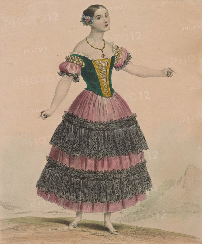 Ballet dancer Fanny Elssler (1810-1884), 1834.