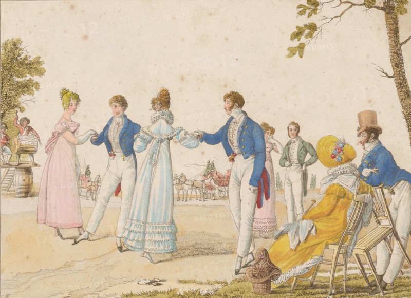 The Quadrille: La Poule (The Hen), 1820s.