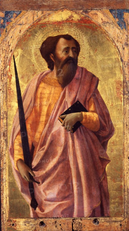 Saint Paul. From the Altarpiece for the Santa Maria del Carmine in Pisa, 1426.