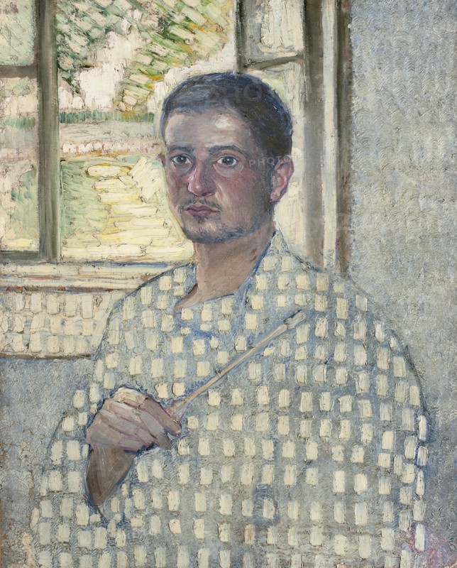 Self-portrait with brush, 1907.
