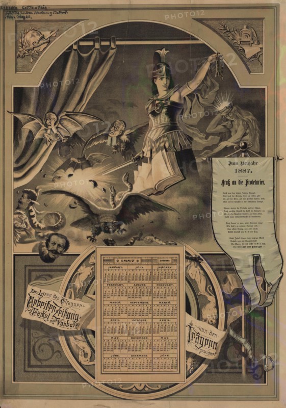Gruss an die Proletarier (Greetings to the proletarians), 1887.